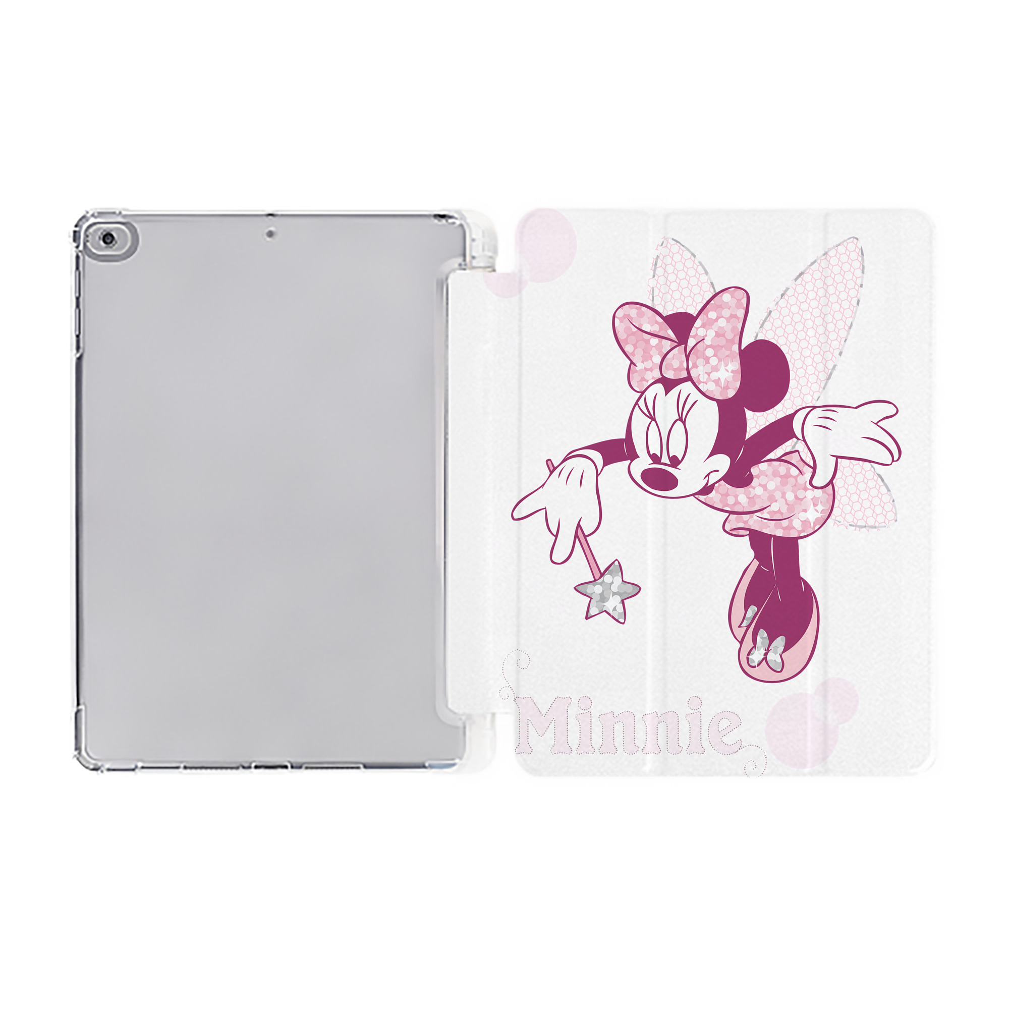 （画像用） ミッキーマウス Mickey Mouse IPad ケース ペン収納付き 三つ折りスタンド PUレザー×シリコン 対応機種9.5/10.5/10.9インチ